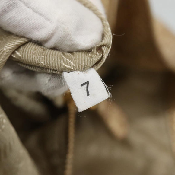 PRADA Tote Bag Leather Gold Tone Auth EC905