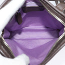 BVLGARI Logo Mania Shoulder Bag Canvas Beige Auth EC908-11