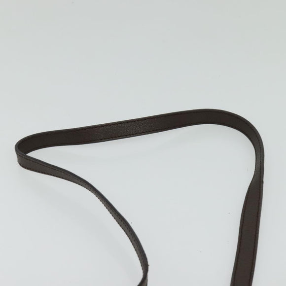 BVLGARI Logo Mania Shoulder Bag Canvas Beige Auth EC908