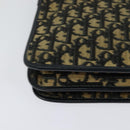 Christian Dior Trotter Canvas Shoulder Bag Navy Auth EC911-12