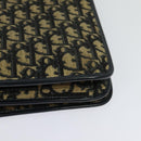 Christian Dior Trotter Canvas Shoulder Bag Navy Auth EC911-17