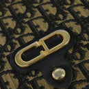 Christian Dior Trotter Canvas Shoulder Bag Navy Auth EC911-14