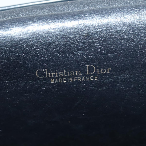 Christian Dior Trotter Canvas Shoulder Bag Navy Auth EC911