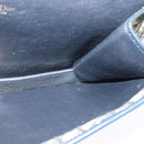 Christian Dior Trotter Canvas Shoulder Bag Navy Auth EC911-18