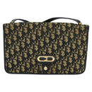 Christian Dior Trotter Canvas Shoulder Bag Navy Auth EC911-2