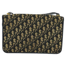 Christian Dior Trotter Canvas Shoulder Bag Navy Auth EC911-2