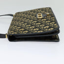 Christian Dior Trotter Canvas Shoulder Bag Navy Auth EC911-3