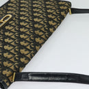 Christian Dior Trotter Canvas Shoulder Bag Navy Auth EC911-6
