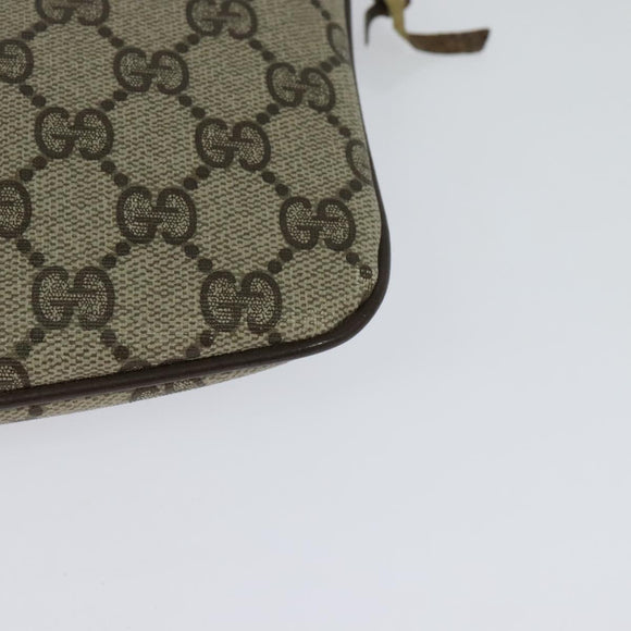 GUCCI GG Supreme Web Sherry Line Bag PVC Beige Green Red 904 02 047 Auth EC913