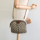 GUCCI GG Supreme Web Sherry Line Bag PVC Beige Green Red 904 02 047 Auth EC913-20