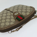 GUCCI GG Supreme Web Sherry Line Bag PVC Beige Green Red 904 02 047 Auth EC913-6