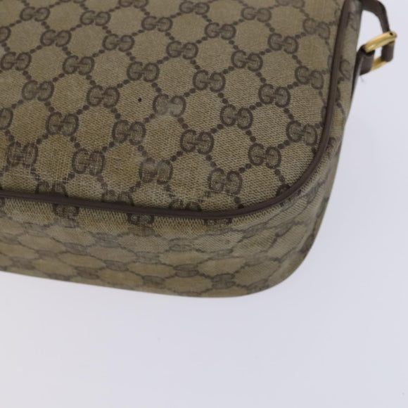 GUCCI GG Supreme Web Sherry Line Bag PVC Beige Green Red 89 02 032 Auth EC919