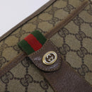 GUCCI GG Supreme Web Sherry Line Bag PVC Beige Green Red 89 02 032 Auth EC919-18