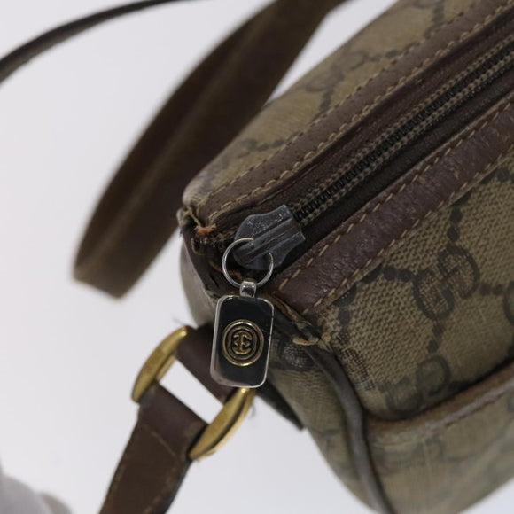 GUCCI GG Supreme Web Sherry Line Bag PVC Beige Green Red 89 02 032 Auth EC919