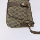 GUCCI GG Supreme Web Sherry Line Bag PVC Beige Green Red 89 02 032 Auth EC919-3