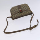 GUCCI GG Supreme Web Sherry Line Bag PVC Beige Green Red 89 02 032 Auth EC919-7