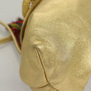 LOEWE Shoulder Bag Leather Gold Tone Auth EC925-9