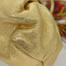 LOEWE Shoulder Bag Leather Gold Tone Auth EC925-16