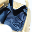 LOEWE Shoulder Bag Leather Gold Tone Auth EC925-18