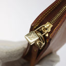 LOUIS VUITTON Nomad Cabas Ambre PM Pouch Leather Beige M92502 LV Auth EC928-10