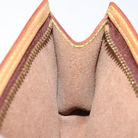 LOUIS VUITTON Nomad Cabas Ambre PM Pouch Leather Beige M92502 LV Auth EC928