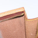 LOUIS VUITTON Nomad Cabas Ambre PM Pouch Leather Beige M92502 LV Auth EC928-12