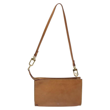 LOUIS VUITTON Nomad Cabas Ambre PM Pouch Leather Beige M92502 LV Auth EC928 - 0