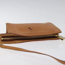 LOUIS VUITTON Nomad Cabas Ambre PM Pouch Leather Beige M92502 LV Auth EC928-6