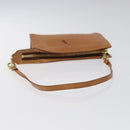 LOUIS VUITTON Nomad Cabas Ambre PM Pouch Leather Beige M92502 LV Auth EC928-7