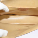 CELINE Macadam Canvas Coin Shoulder Bag PVC Leather Brown Gold Auth EC933-11