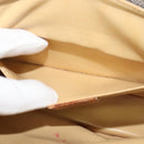 CELINE Macadam Canvas Coin Shoulder Bag PVC Leather Brown Gold Auth EC933-21