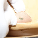 CELINE Macadam Canvas Coin Shoulder Bag PVC Leather Brown Gold Auth EC933-12