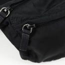 PRADA Waist bag Nylon Black Silver Auth EC935-9