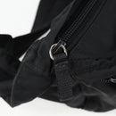 PRADA Waist bag Nylon Black Silver Auth EC935-10