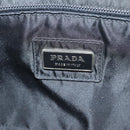 PRADA Waist bag Nylon Black Silver Auth EC935-24