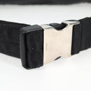 PRADA Waist bag Nylon Black Silver Auth EC935-8