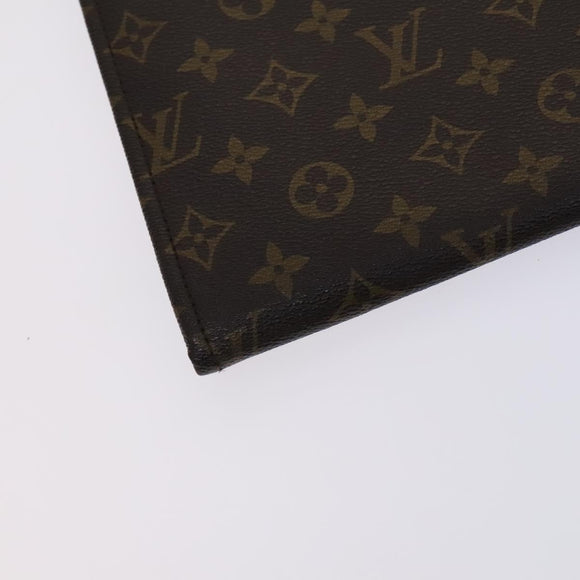 LOUIS VUITTON Monogram Posh Documents Clutch Bag M53456 LV Auth EC947
