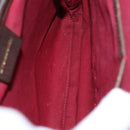 BURBERRY Nova Check Shoulder Bag Wool Beige Auth EC948-12