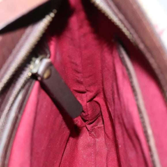 BURBERRY Nova Check Shoulder Bag Wool Beige Auth EC948