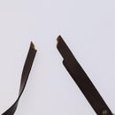 CELINE C Sulky Boston Shoulder Bag Canvas 2Set Brown Navy Auth EC949-14