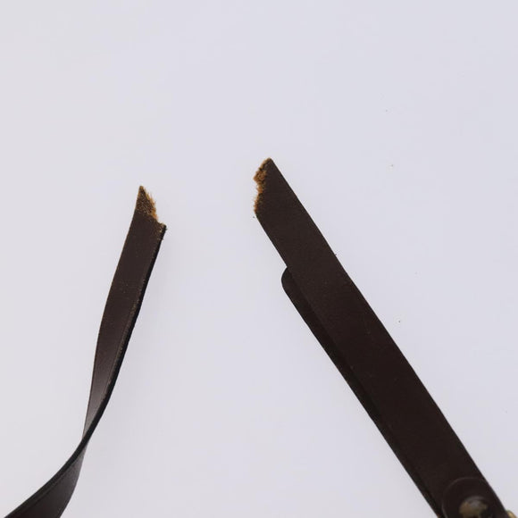 CELINE C Sulky Boston Shoulder Bag Canvas 2Set Brown Navy Auth EC949