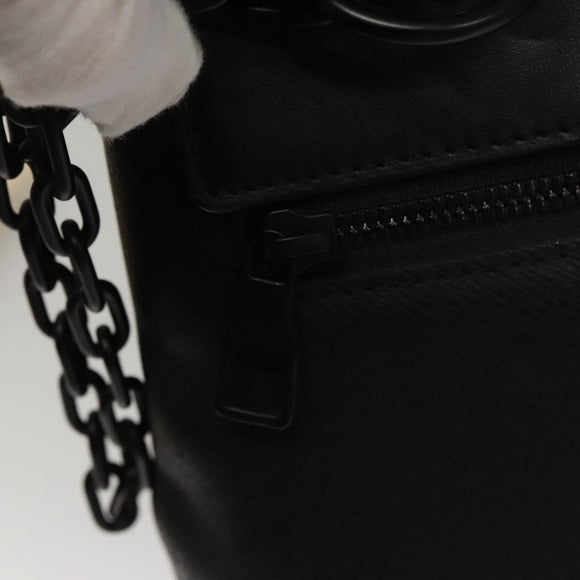 LOUIS VUITTON Taiga Steamer PM Hand Bag Black M30339 LV Auth EC951SM
