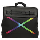 LOUIS VUITTON Taiga Steamer PM Hand Bag Black M30339 LV Auth EC951A-13