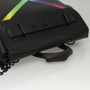 LOUIS VUITTON Taiga Steamer PM Hand Bag Black M30339 LV Auth EC951A-6