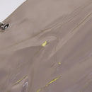 CHANEL Chain Tote Bag Patent leather Beige CC Auth EC956-14