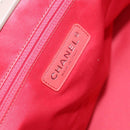 CHANEL Chain Tote Bag Patent leather Beige CC Auth EC956-15