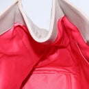 CHANEL Chain Tote Bag Patent leather Beige CC Auth EC956-17