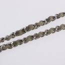 CHANEL Chain Tote Bag Patent leather Beige CC Auth EC956-18