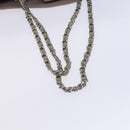 CHANEL Chain Tote Bag Patent leather Beige CC Auth EC956-7