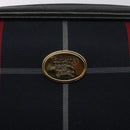 Burberrys Nova Check Clutch Bag Canvas Navy Auth EC973-8